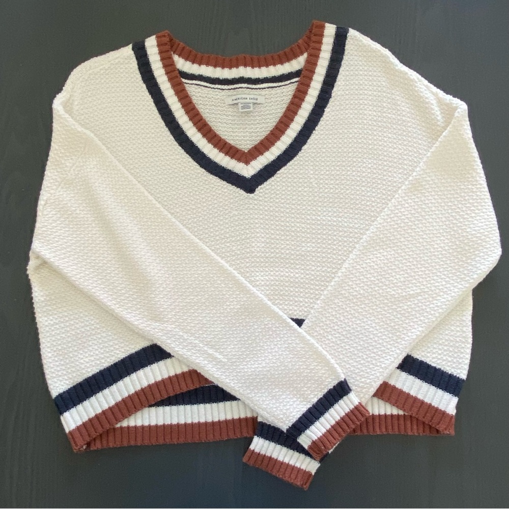 American Eagle Pullover Preppy Sweater XS